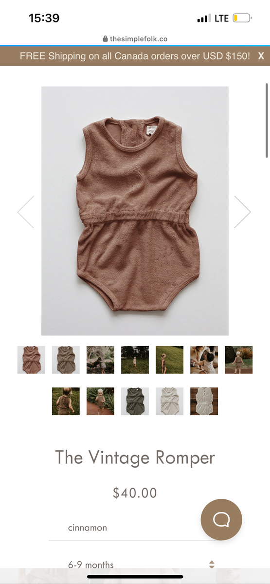 The simple folk 18-24 mois – Friperie L et L