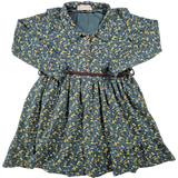 Poppins 5-6T*Robe, boutons en fleurs très mignon.