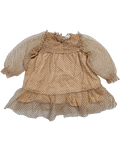Zara 12-18 mois *Robe, manche transparent, corp doublé