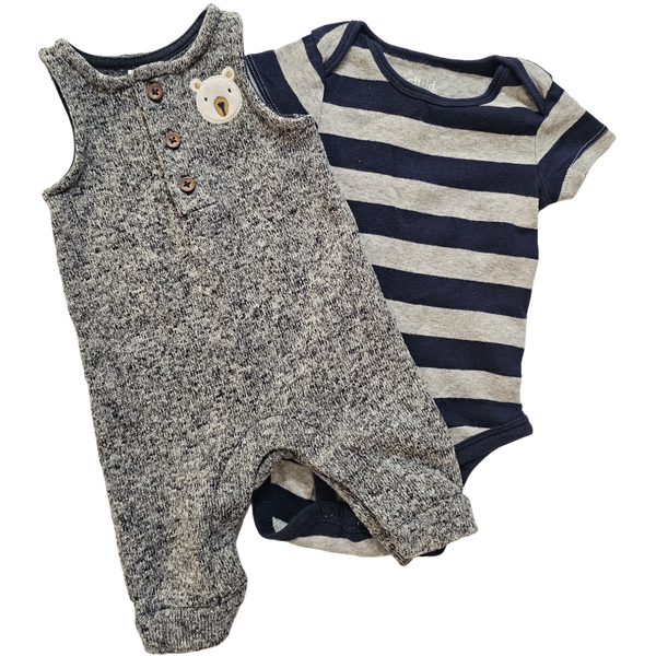 Salopette Just one you NB, cache-couche Child of mine 3-6 mois