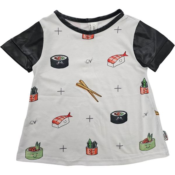 Coton vanille 12-24 mois*Robe à t-shirt