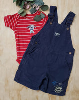 Cache-couche Pekkle, salopette Oshkosh 18 mois