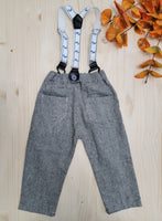 Pantalon à bretelles 2-3T