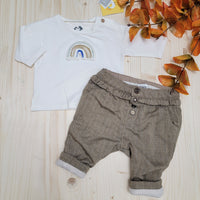 Haut trois moutons 1 mois*Neuf, fait très grand, bas Zara 3-6 mois