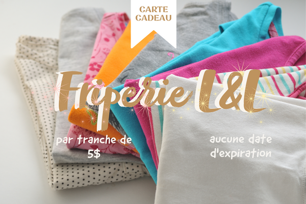 Carte cadeau Friperie L&L