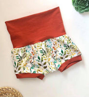 Nos créations avec Jaja - Short évolutif feuillages colorés 12-3T