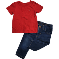 Haut Tommy Hilfiger, bas Old navy 3-6 mois