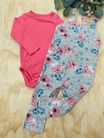 Salopette Tag 6-12 mois, cache couche h&m 4-6 mois*Fait grand